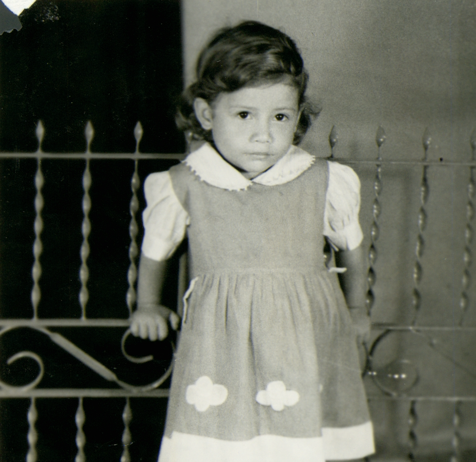 Young Anne Brensley as a child